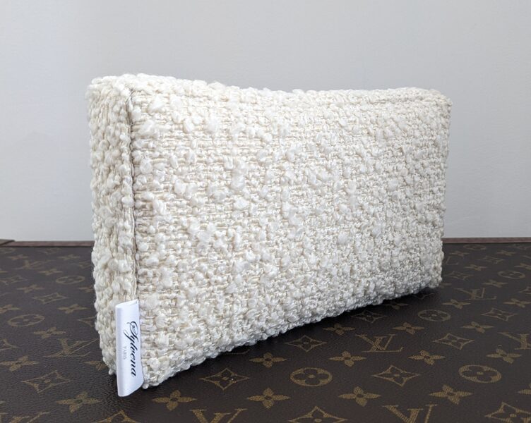 Coussin de rembourrage en bouclette blanche pour sac CHANEL modèle Timeless Classique - taille 25cm 